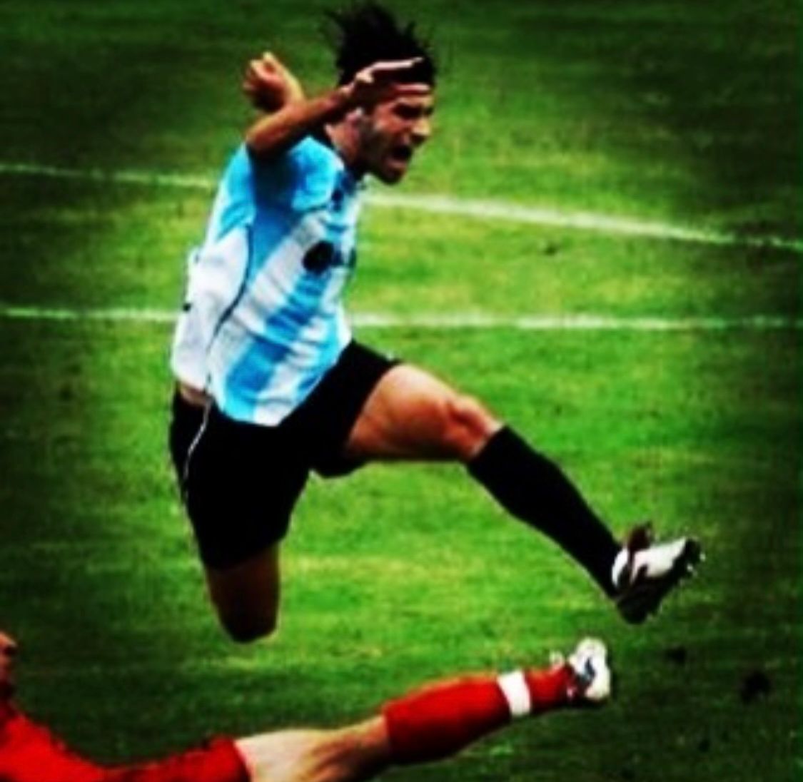 Patrick Maglie in azione durante una partita di calcio
